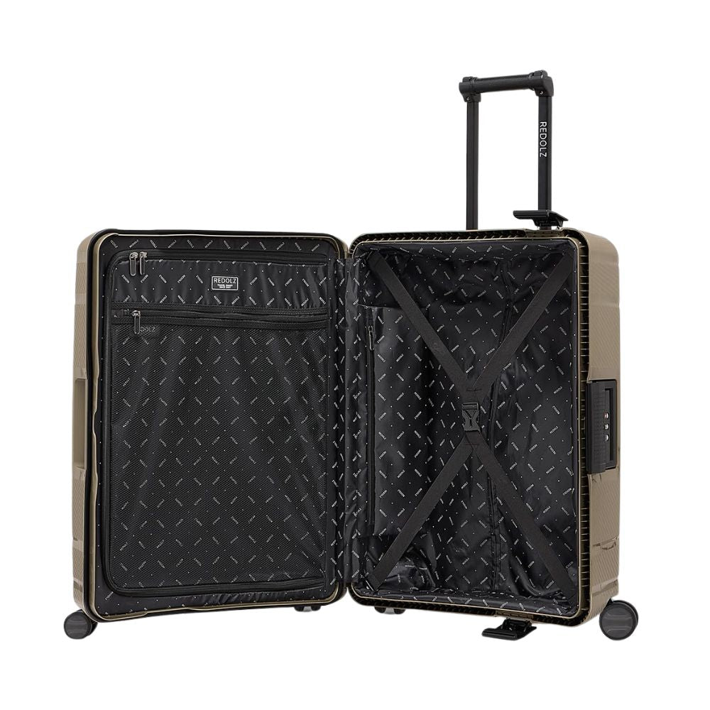 REDOLZ 'Essentials 15' Hartschalen Reisekoffer-Set (3-teilig): 3-Punkt-Verschluss-System, TSA-Schloss