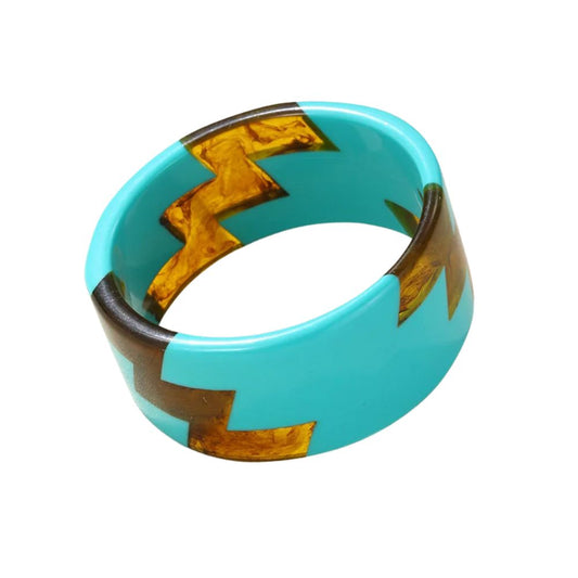 Trendy Vintage Colorful Geometric Resin Bracelets for Women | 2024 Fashion